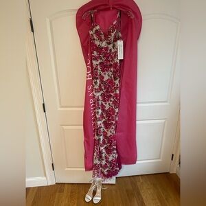 Sherri Hill Pink Floral Prom Dress